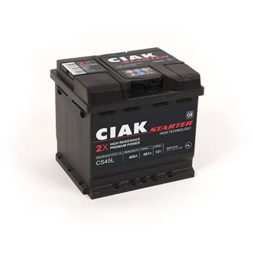 Akumulator CIAK Starter 12V- 45 Ah L+ 207x175x190 / CS45L