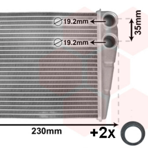 VAN WEZEL Hladnjak grijanja VW Golf 5 6 Passat B7 Caddy Touran 58006229
