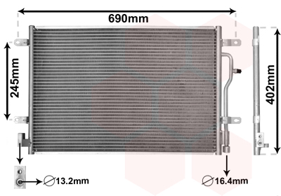 Hladnjak klime Audi A4 B6 1.9 TDI Van Wezel 03005194