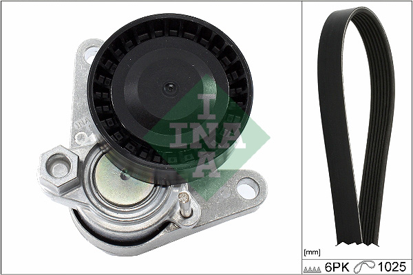 INA Set mikro remena VW Golf 7 Audi A4 A6 1.6 TDI 2.0 TDI 529 0167 10