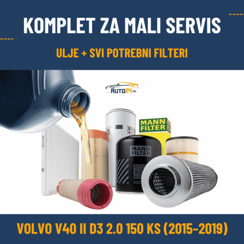 Komplet za mali servis Volvo V40 II D3 2.0 150 KS (2015–2019)