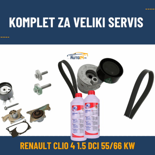 Komplet za veliki servis Renault Clio 4 1.5 dCi 55/66 kW, 123 zuba – INA + Kuttenkeuler