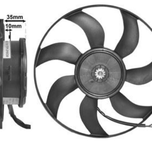 Ventilator hladnjaka Opel Astra J 3749745 VAN WEZEL