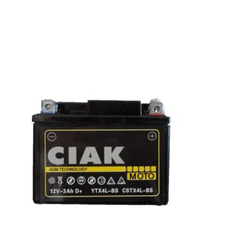CIAK Starter AGM Moto akumulator YTX4L-BS 12V 3Ah 50A D+