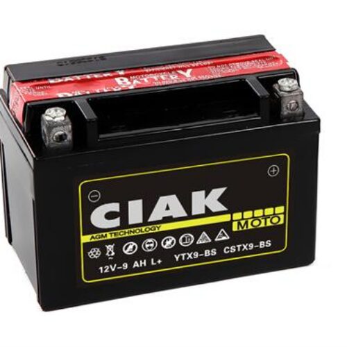 CIAK Starter AGM Moto akumulator YTX9-BS 12V 9Ah 135A L+