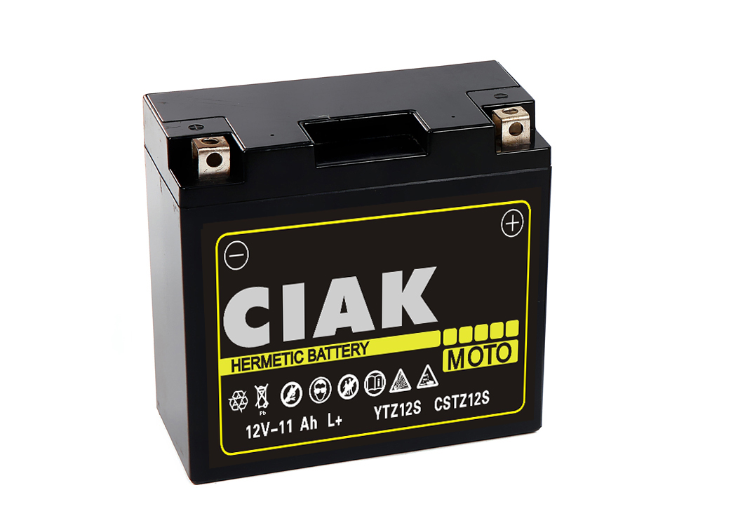 CIAK Starter AGM Moto akumulator YTZ12S 12V 11Ah 210A L+