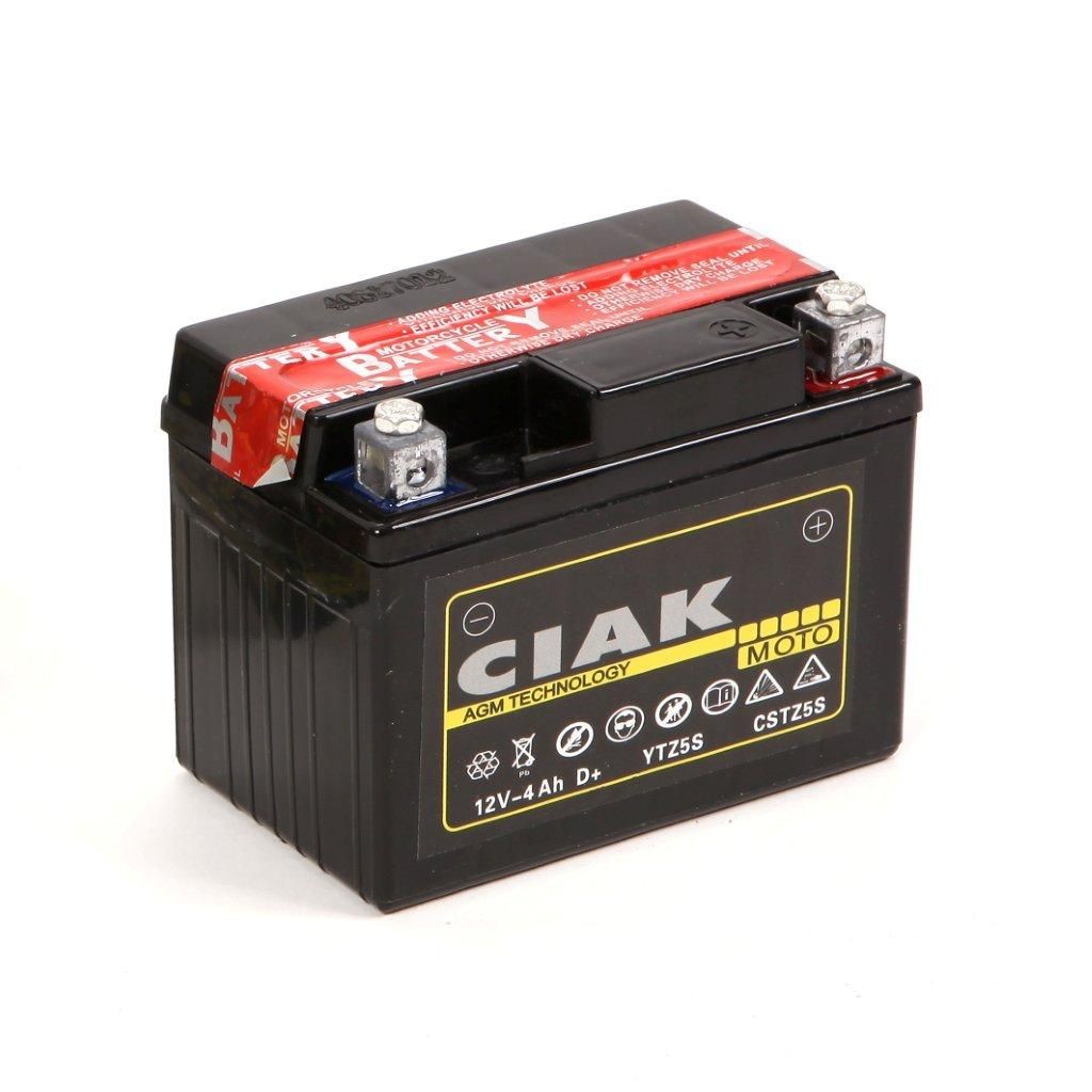 CIAK Starter AGM Moto akumulator YTZ5S 12V 4Ah 90A D+