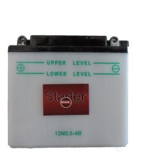 CIAK Starter Moto akumulator 12N5.5-4B 12V 5.5Ah 55A L+