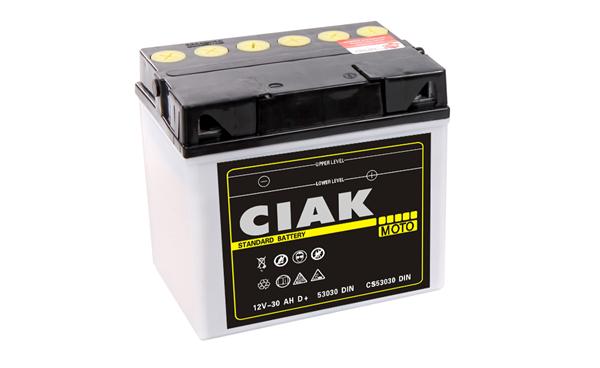 CIAK Starter Moto akumulator 53030 DIN 12V 30Ah 180A D+