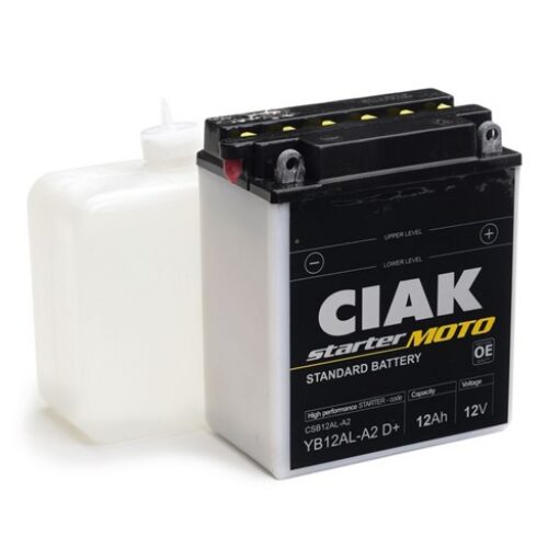 CIAK Starter Moto akumulator YB12AL-A2 12V 12Ah 160A D+