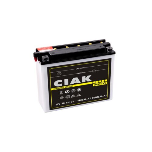 CIAK Starter Moto akumulator YB16AL-A2 12V 16Ah 180A D+