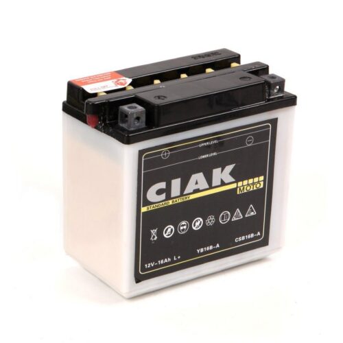 CIAK Starter Moto akumulator YB16B-A 12V 16Ah 200A L+