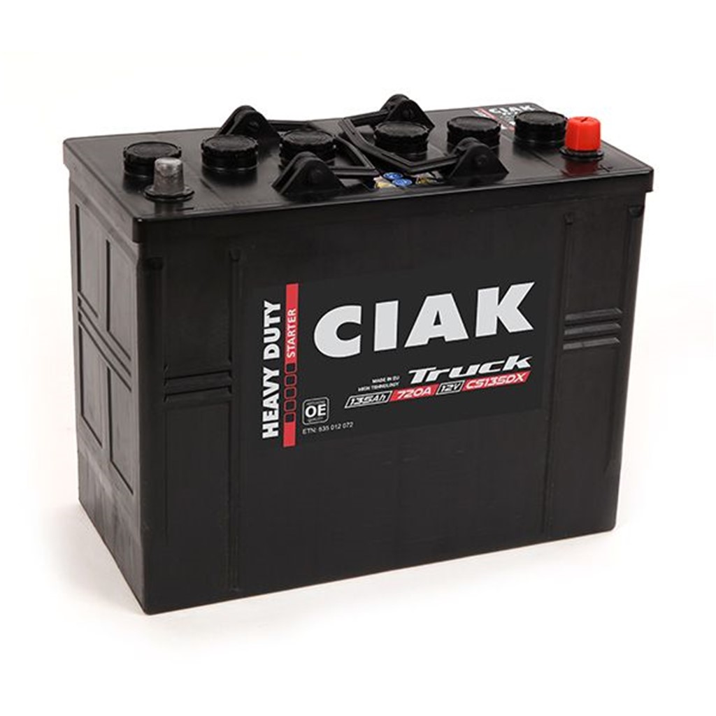 CIAK Truck Heavy Duty akumulator 12V 135Ah 800A X – CS135DX